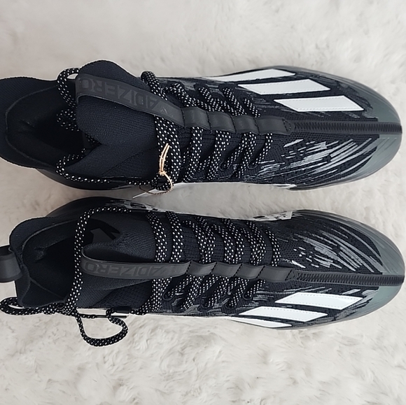 Adidas Adizero Primeknit Core Black Football Cleats Men's 13.5 HP8861 - Picture 5 of 6